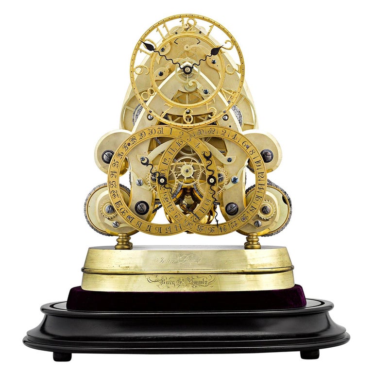 YearGoing Skeleton Clock by John Pace at 1stDibs