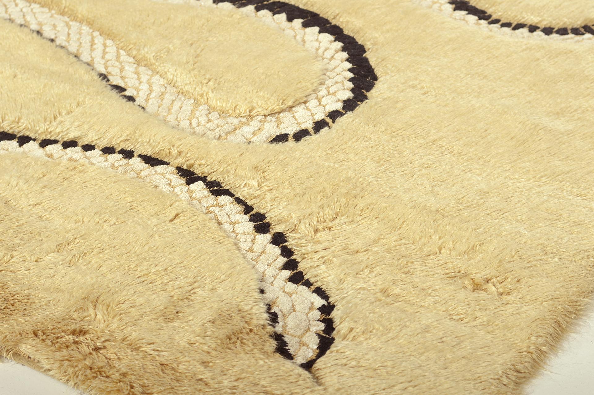 Contemporary Mehraban Year of the Snake Rug by Liesel Plambeck