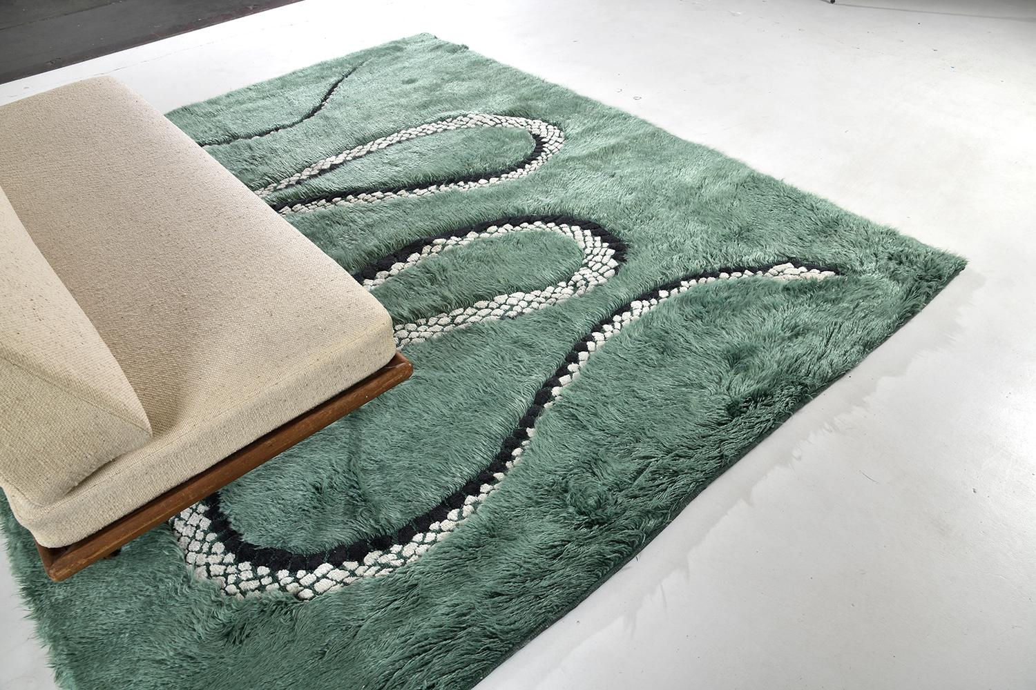 Hand-Knotted Year of the Snake, Liesel Plambeck Collection by Mehraban For Sale