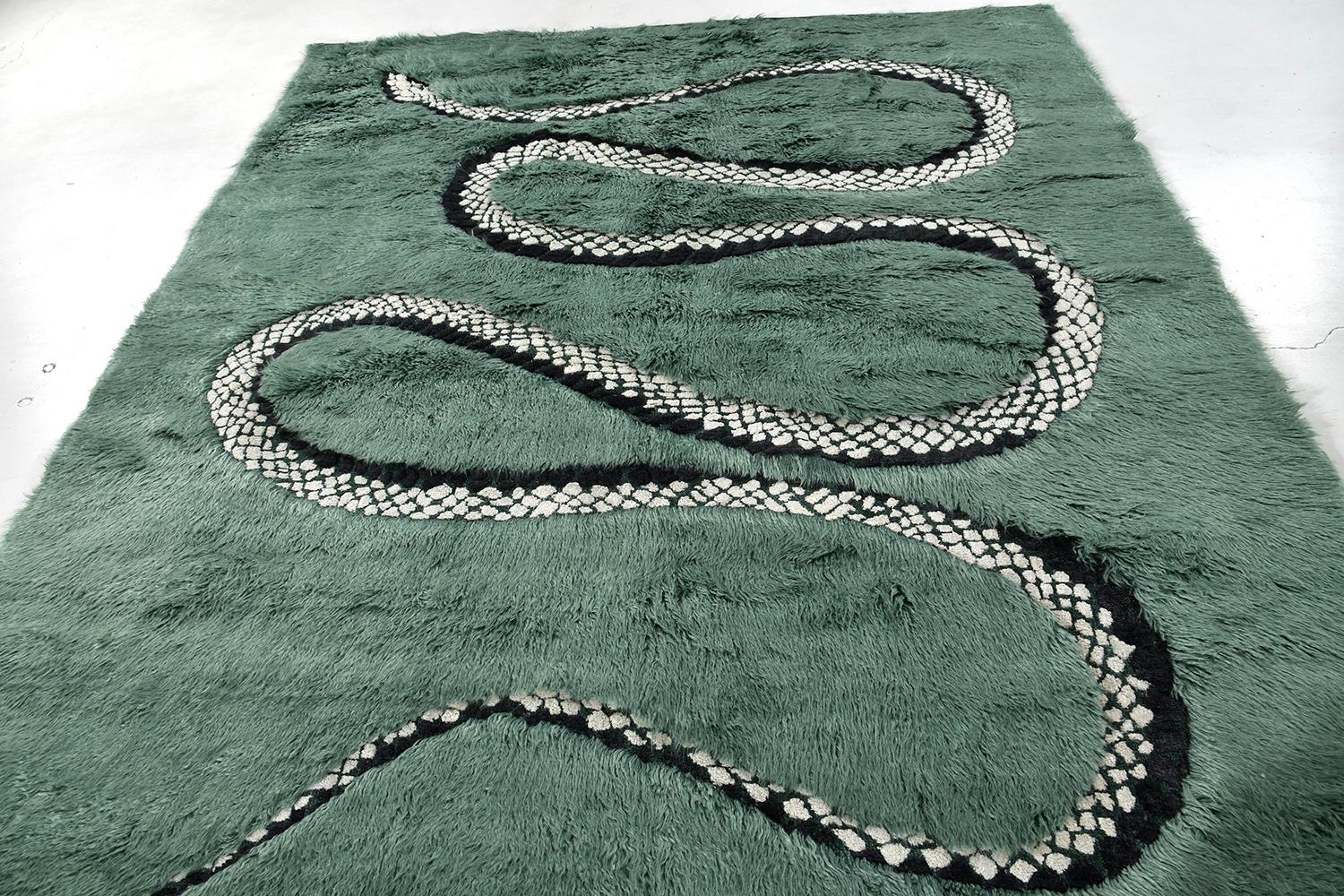Wool Year of the Snake, Liesel Plambeck Collection by Mehraban For Sale
