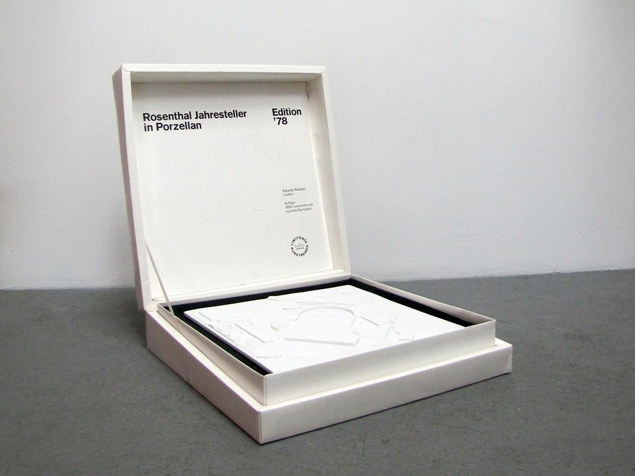 Piatto dell'anno di Eduardo Paolozzi per Rosenthal, 1978 in vendita 3