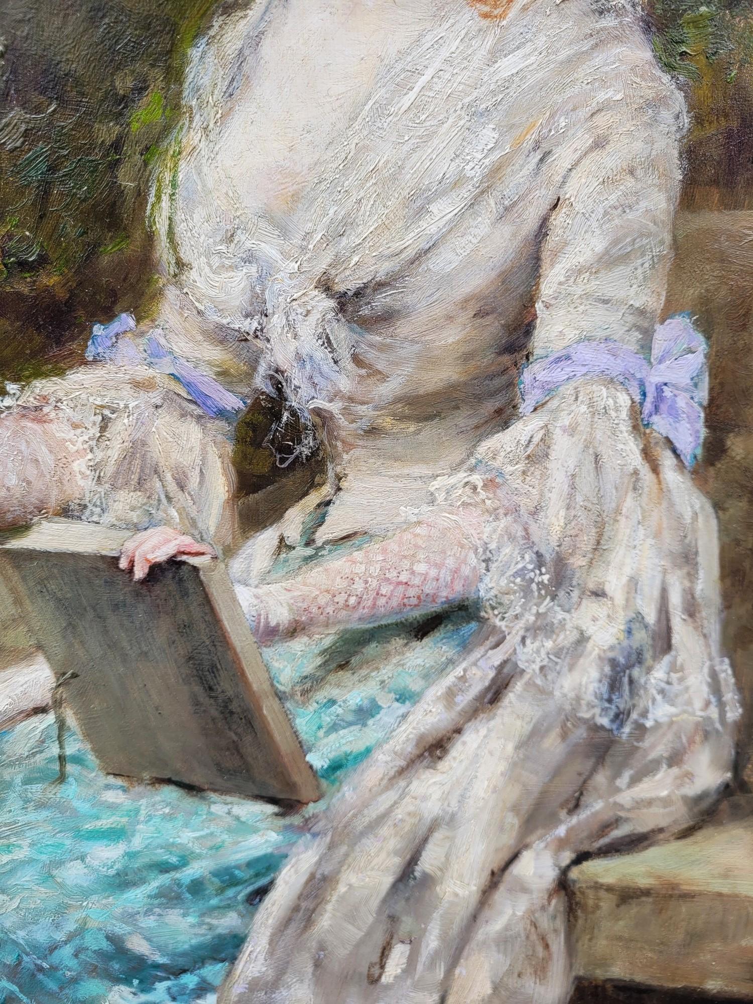 Yeend King, My Lady, Öl auf gerahmter Leinwand, 19. Jahrhundert im Angebot 1