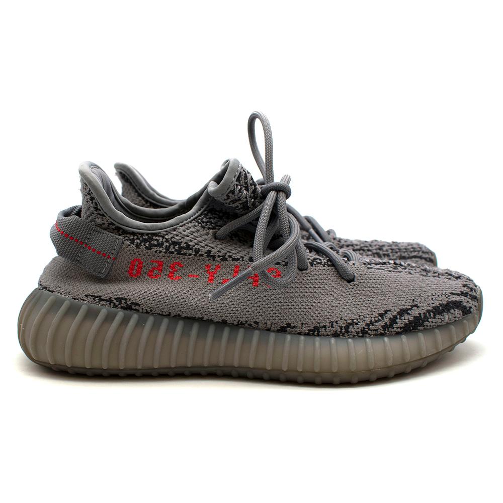 Yeezy Adidas Grey Boost 350 V2 Trainers - Size US 4.5 3