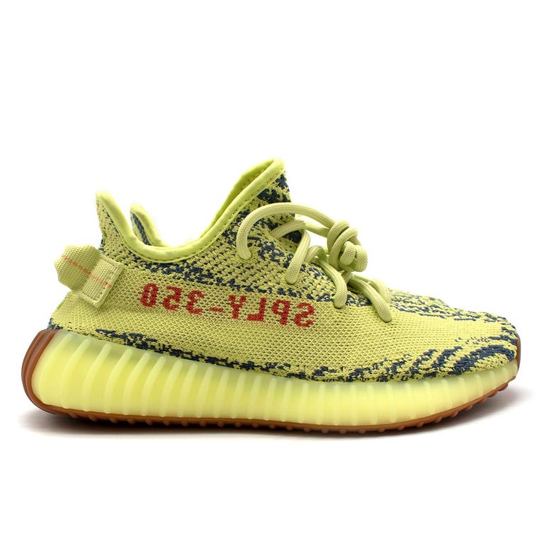 Yeezy Neon Yellow Boost 350 V2 Trainers - Us 6.5 For Sale at 1stDibs