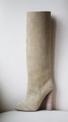 Yeezy Season 3 Tubular Suede Knee-High Boots