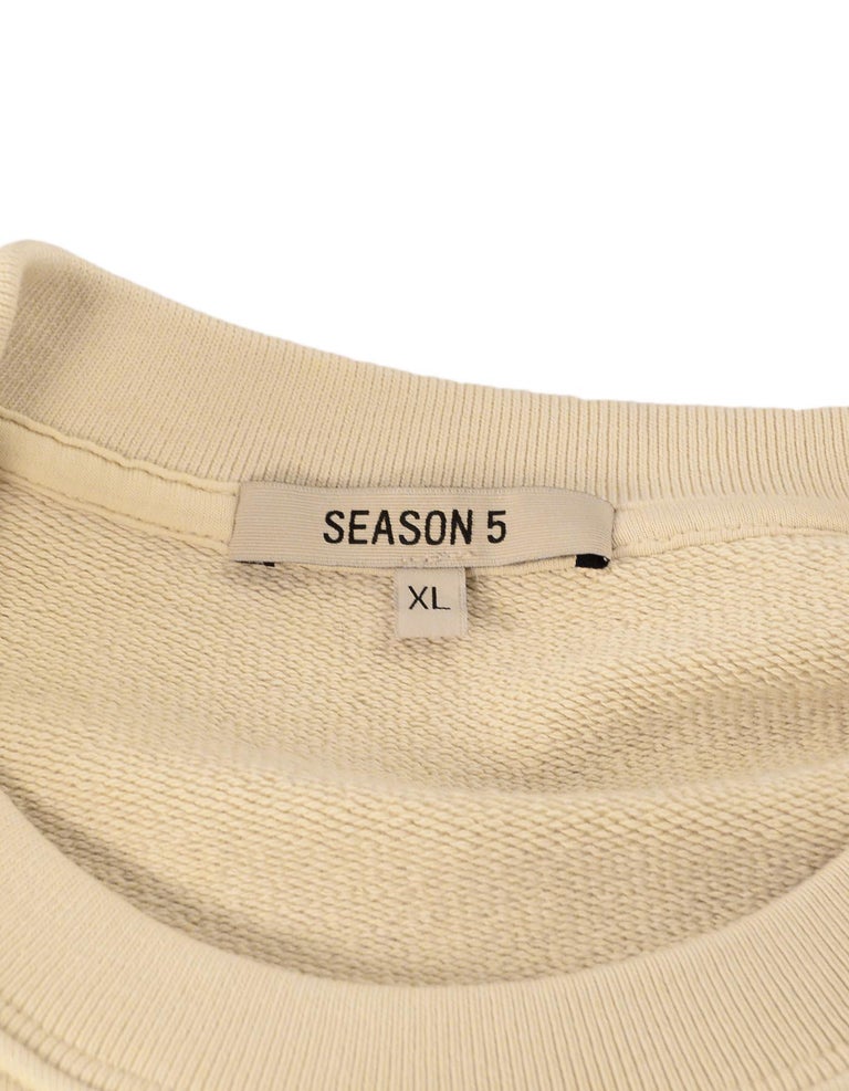 Yeezy Season 5 Beige Calabasas Adidas Crewneck Sweatshirt Men's XL at  1stDibs | calabasas adidas sweatshirt, adidas calabasas sweatshirt, yeezy  crewneck sweatshirt