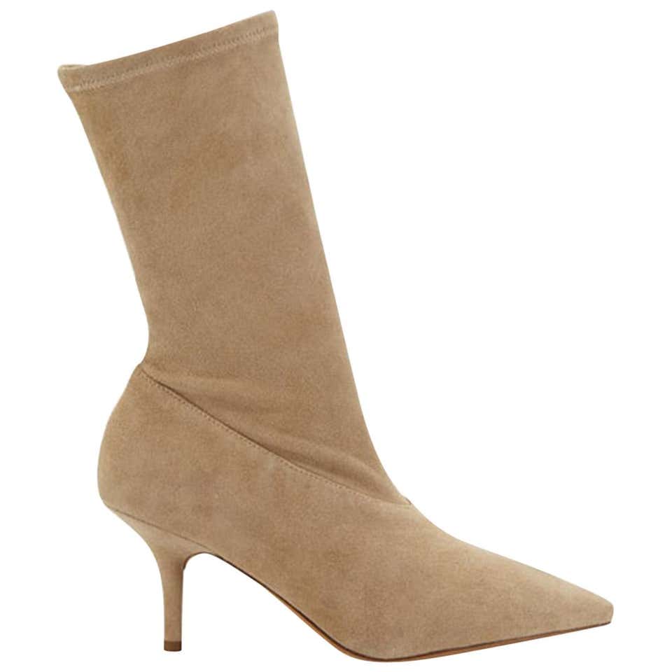 Yeezy Season 5 Stretch-Suede Ankle Boots at 1stDibs | yeezy season 3 boots, stretch suede boots