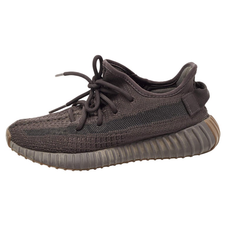 Yeezy x adidas Black Knit Fabric Boost 350 V2 Cinder Sneakers Size 36 2/3  For Sale at 1stDibs