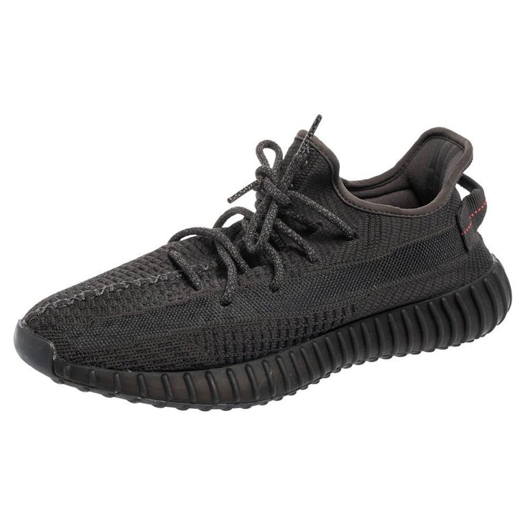 Yeezy x Adidas Black Knit Fabric Boost 350 V2 Sneakers Size 44 at 1stDibs |  adidas fty no ape 779001, easy adidas shoes drawing, yeezy heel drag