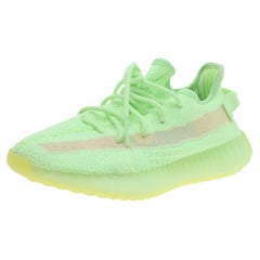 Yeezy x Adidas Green Boost 350 V2 'Glow in the Dark' Sneakers Size 36 2/3