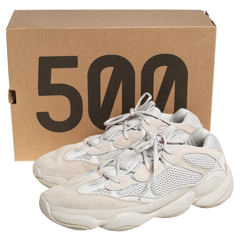 Yeezy x adidas Off White Mesh And Suede 500 Blush Sneakers Size 48 For Sale  at 1stDibs
