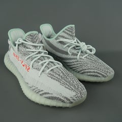 YEEZY X ADIDAS Size 13 BLUTIN/GRETHR/HIRERE Zebra Boost 350 V2 Sneakers