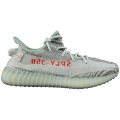 Used YEEZY X ADIDAS Size 13 BLUTIN/GRETHR/HIRERE Zebra Boost 350 V2 Sneakers