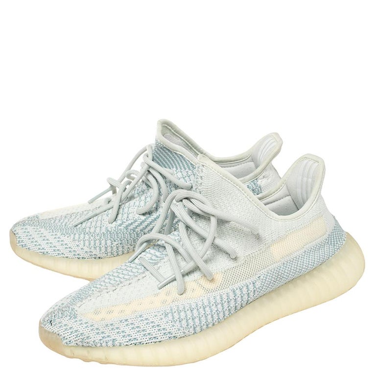 Yeezy x Adidas Off-White Knit Fabric Boost 350 V2 Butter Sneakers