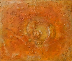 « Cepheus B » Yeffe Kimball, orange, expressionniste abstraite amérindienne