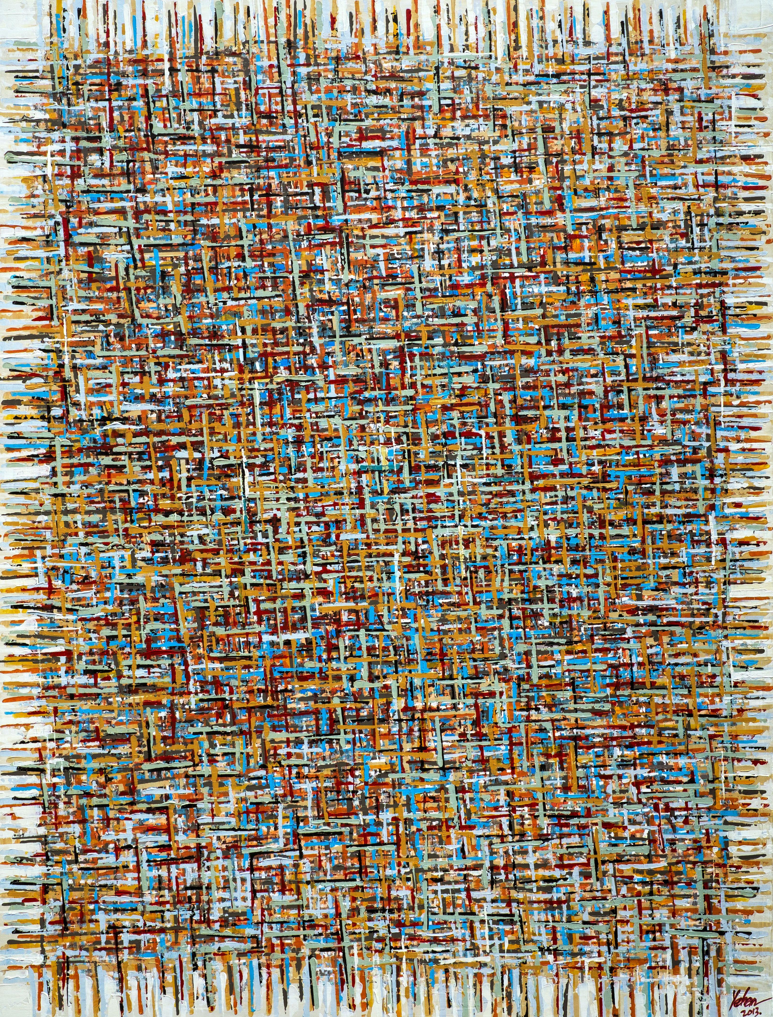 Yehan Wang Abstract Painting - H1012, Painting, Acrylic on Canvas