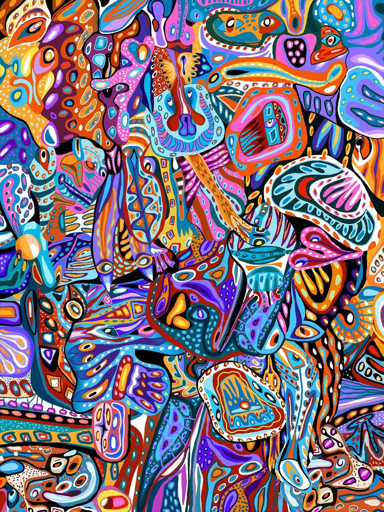 Yehan Wang - Let's Go, Digital on Paper For Sale at 1stDibs