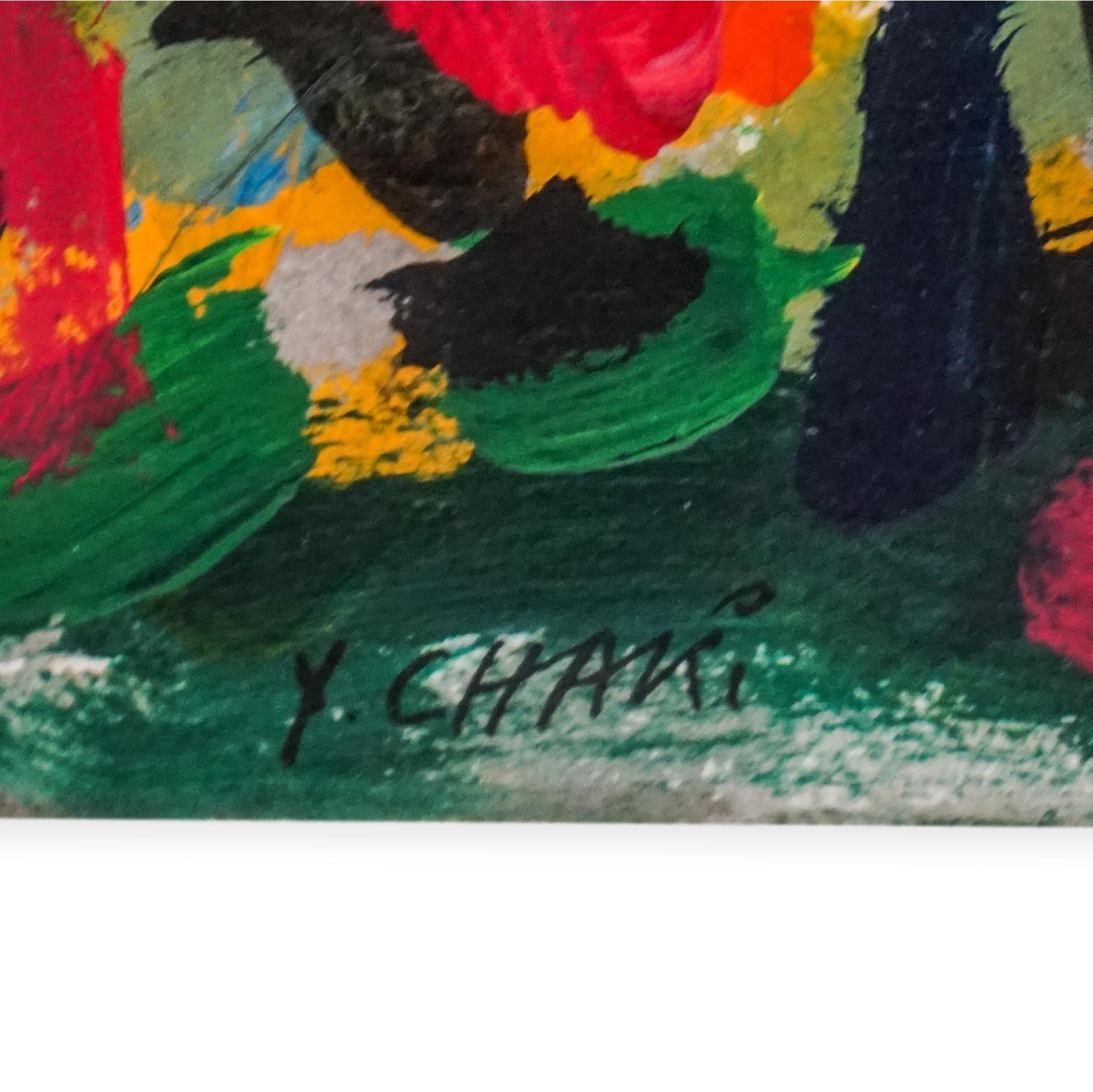 Paysage canadien post-impressionniste fauviste français - Painting de Yehouda Chaki