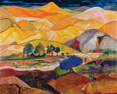 "Sydney
s Window, " Modern, Colourful, Expressionistic, Landscape, Painting