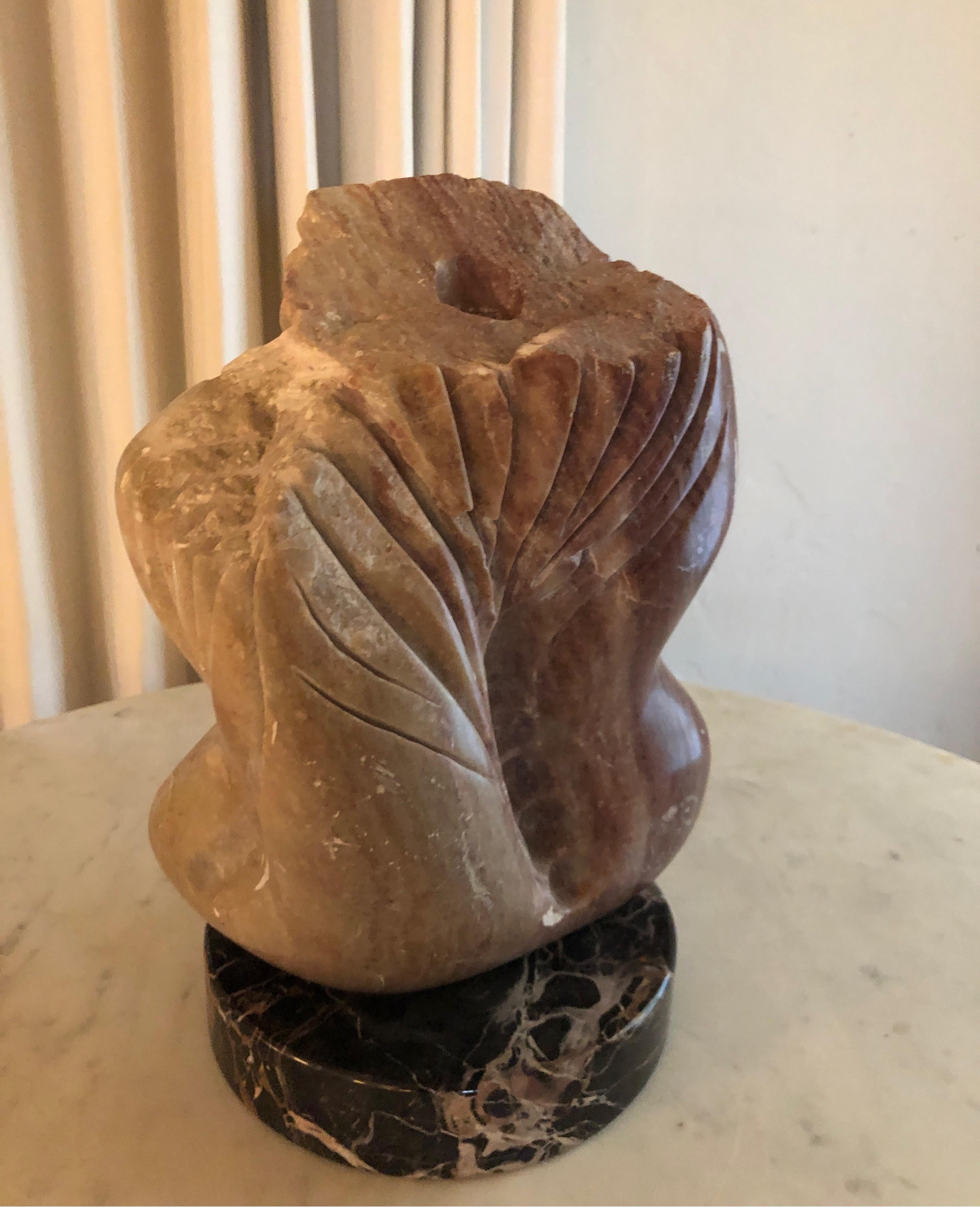 American Yehuda Dodd Roth Signed Stone Sculpture, 1980s For Sale