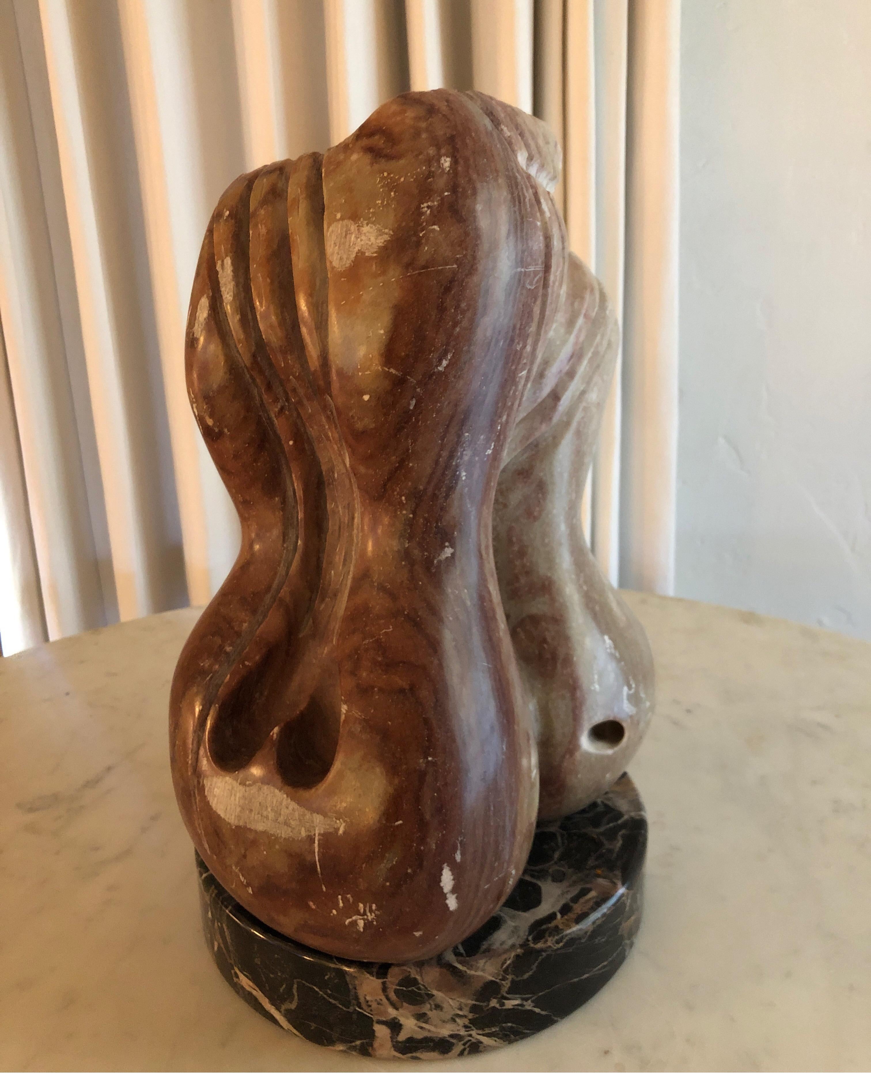 Marble Yehuda Dodd Roth Signed Stone Sculpture, 1980s For Sale