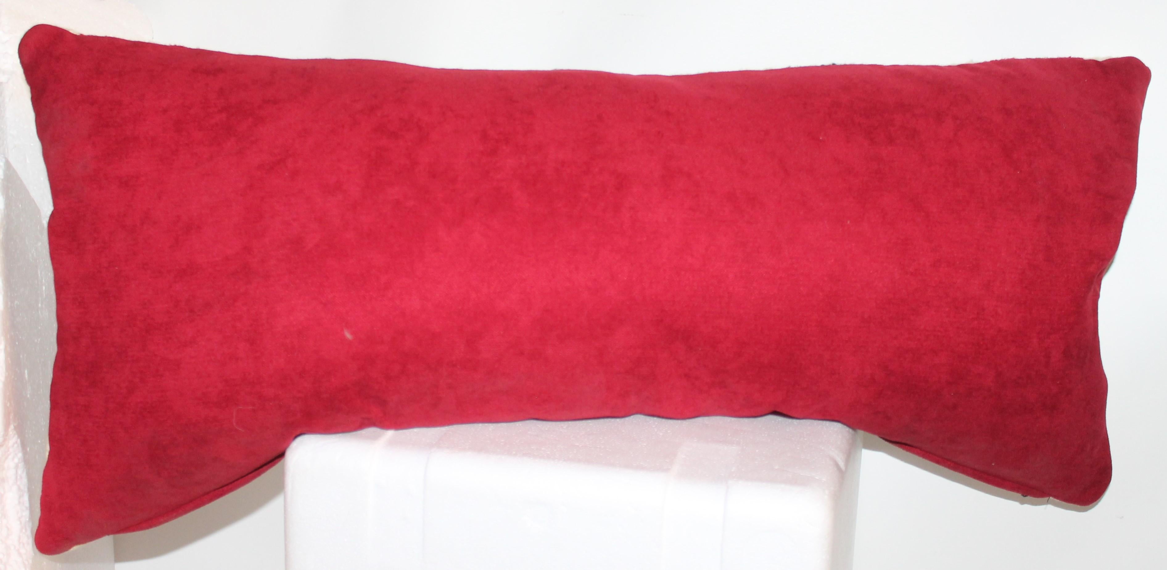 Yei Navajo Indian Weaving Bolster Pillow In Good Condition In Los Angeles, CA