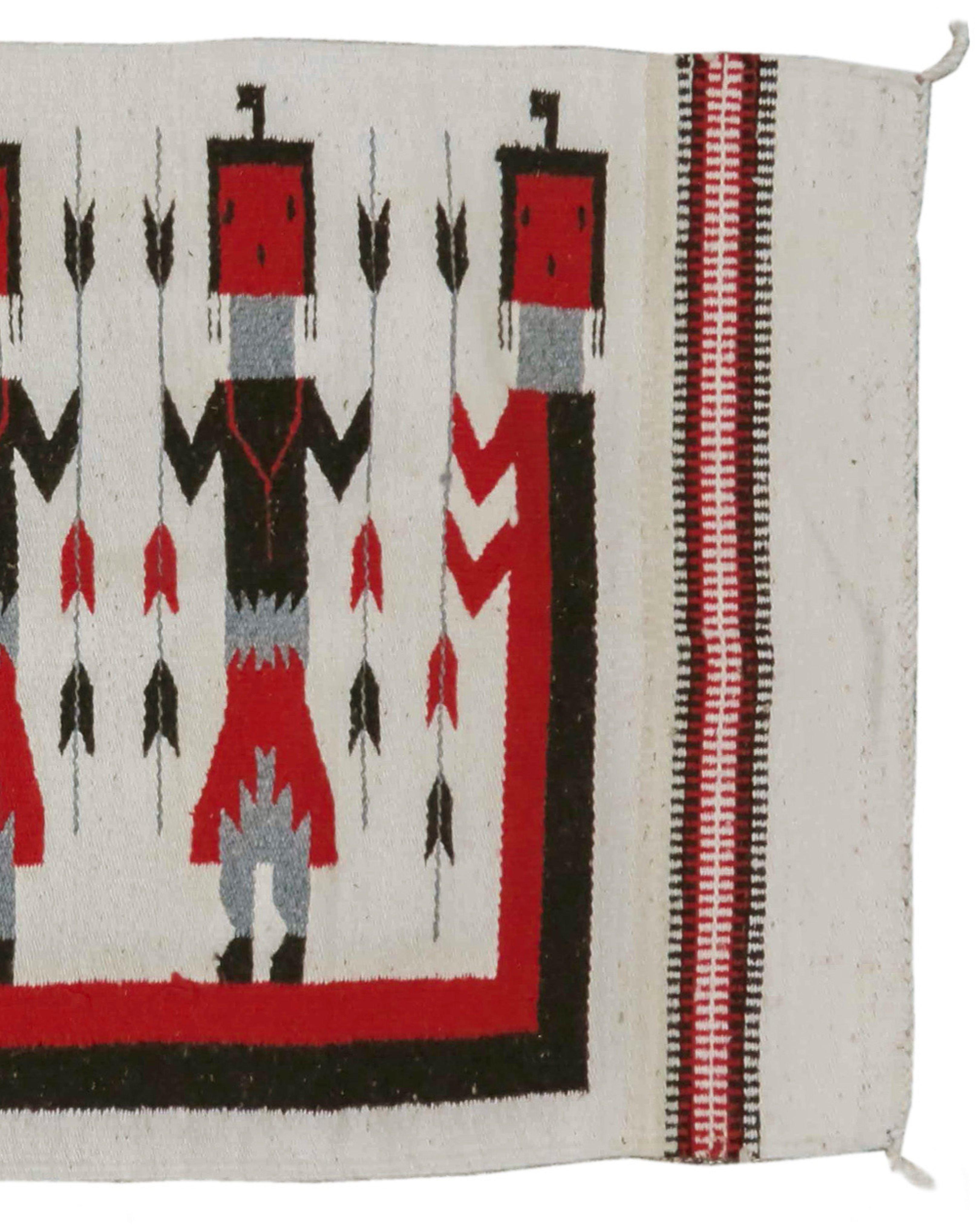 Yei Navajo Rug, Early 20th Century  In Excellent Condition For Sale In San Francisco, CA