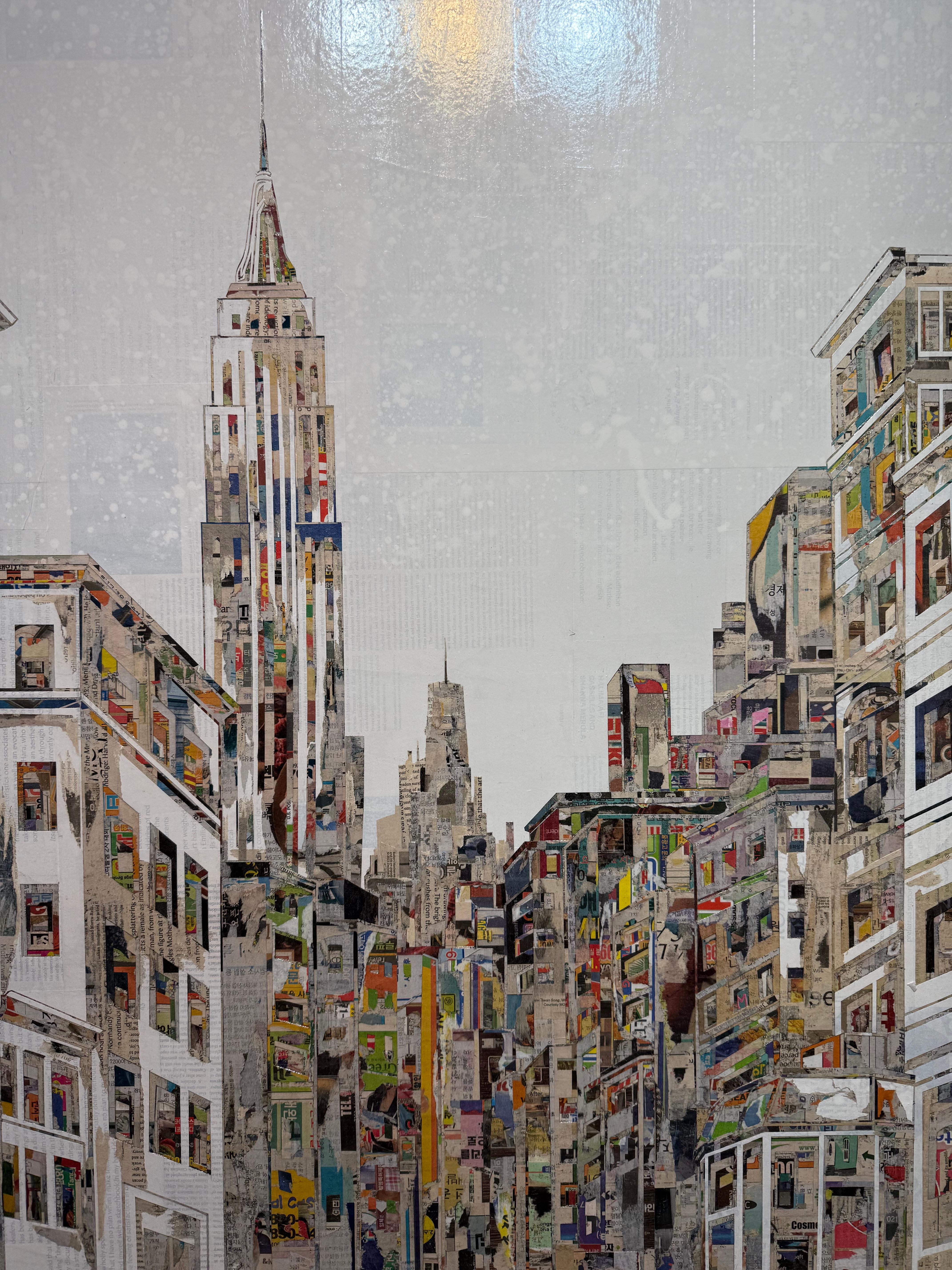 In the hands of Yeji Moon, ordinary materials are transformed into beautiful and complex collages that powerfully recall childhood nostalgia and the rapidly changing world. Inspired by her upbringing in a small neighborhood in Korea and her