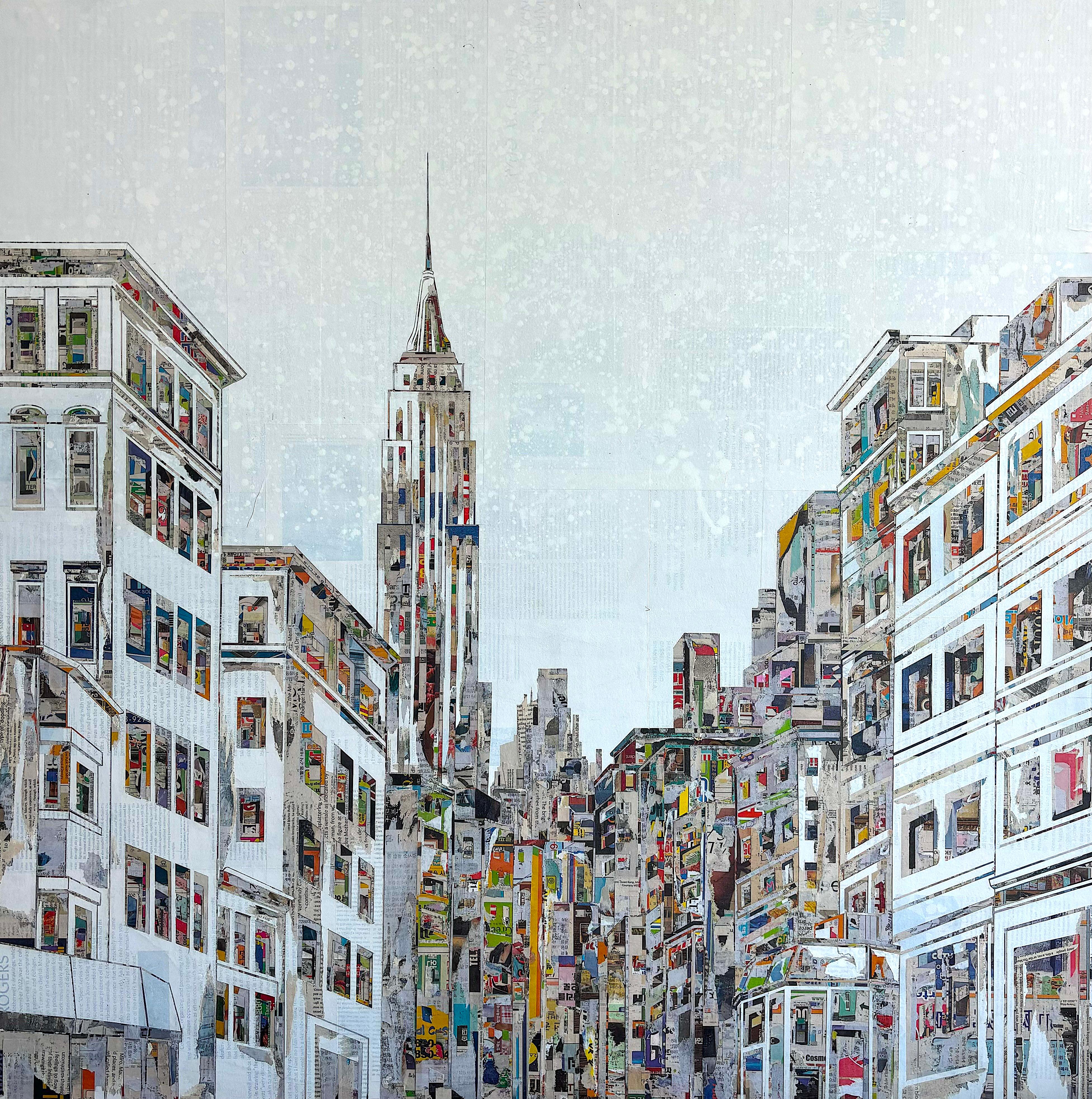 Abstract Painting Yeji Moon - La ville en couches