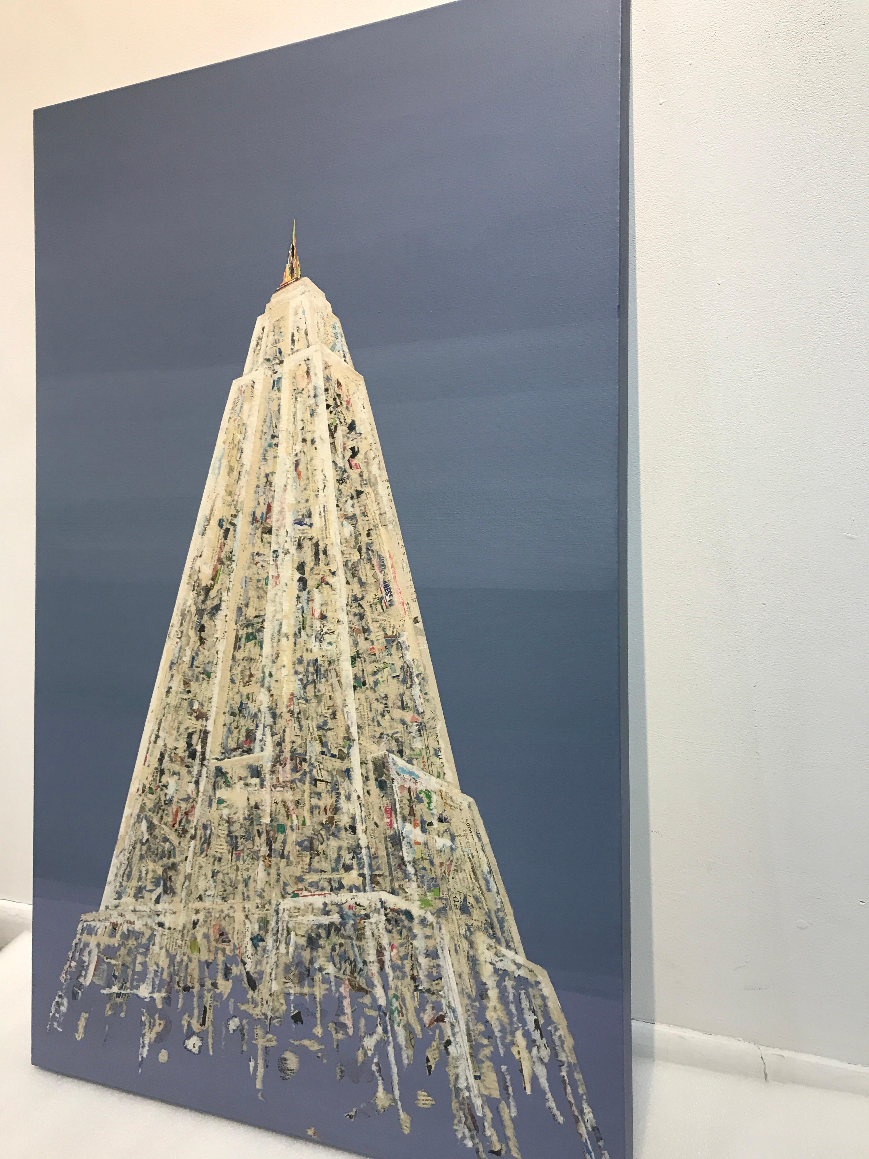 Yeji Moon’s multi-media collages combine painting and sculptural techniques to produce breathtaking cityscapes and fantastical architectural structures. She evokes a profound sense of depth through her desire to preserve memories which is made