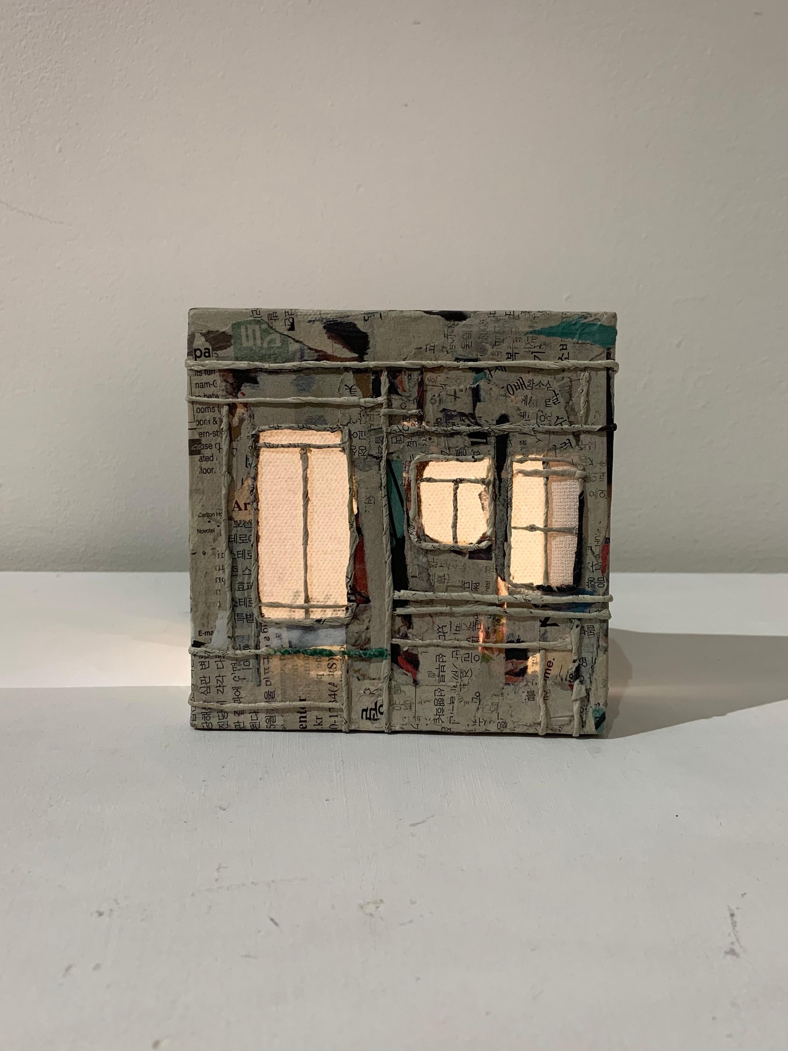 Little House 4 - Mixed Media Art by Yeji Moon