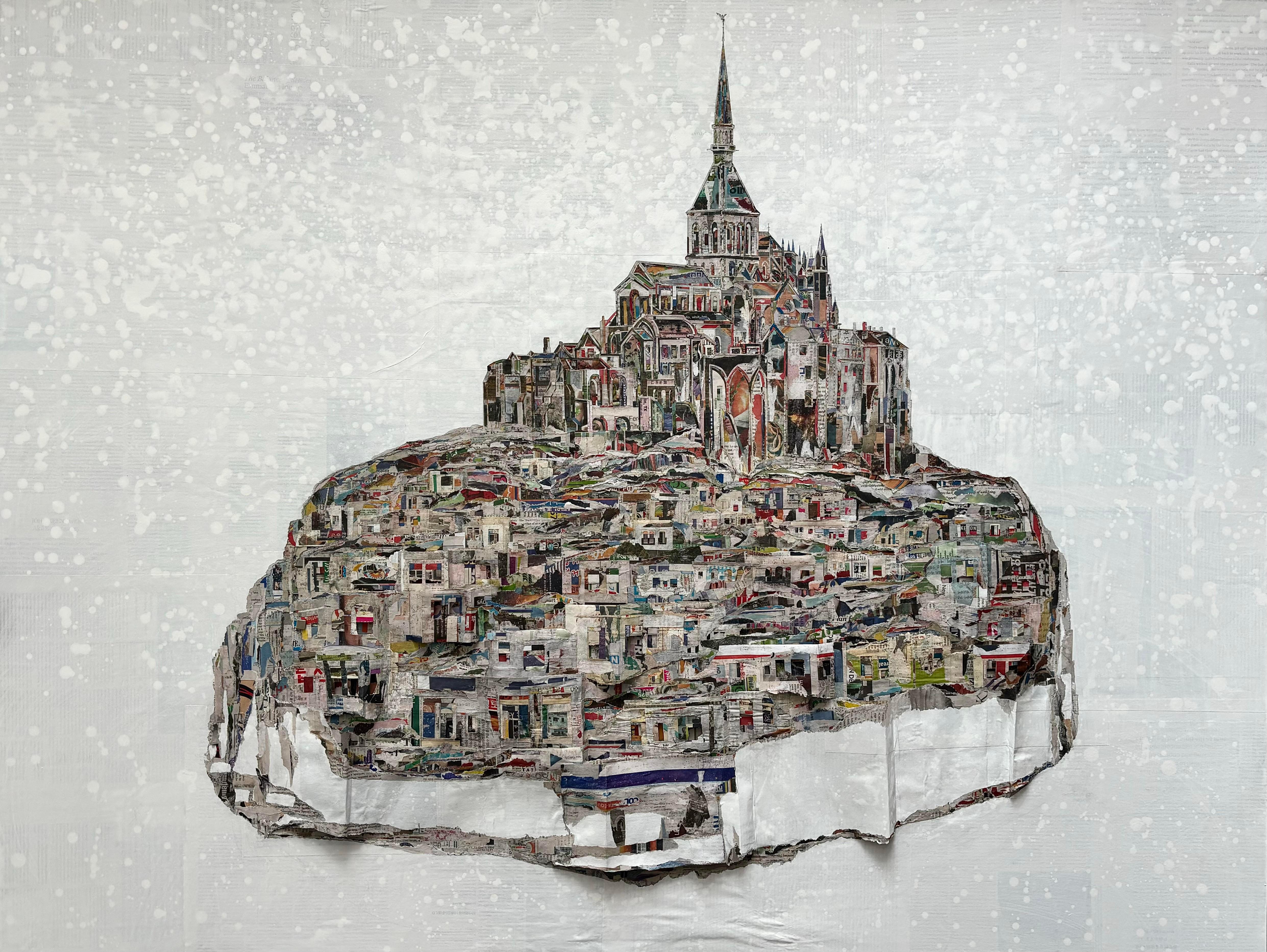 Mont Saint-Michel - Mixed Media Art by Yeji Moon