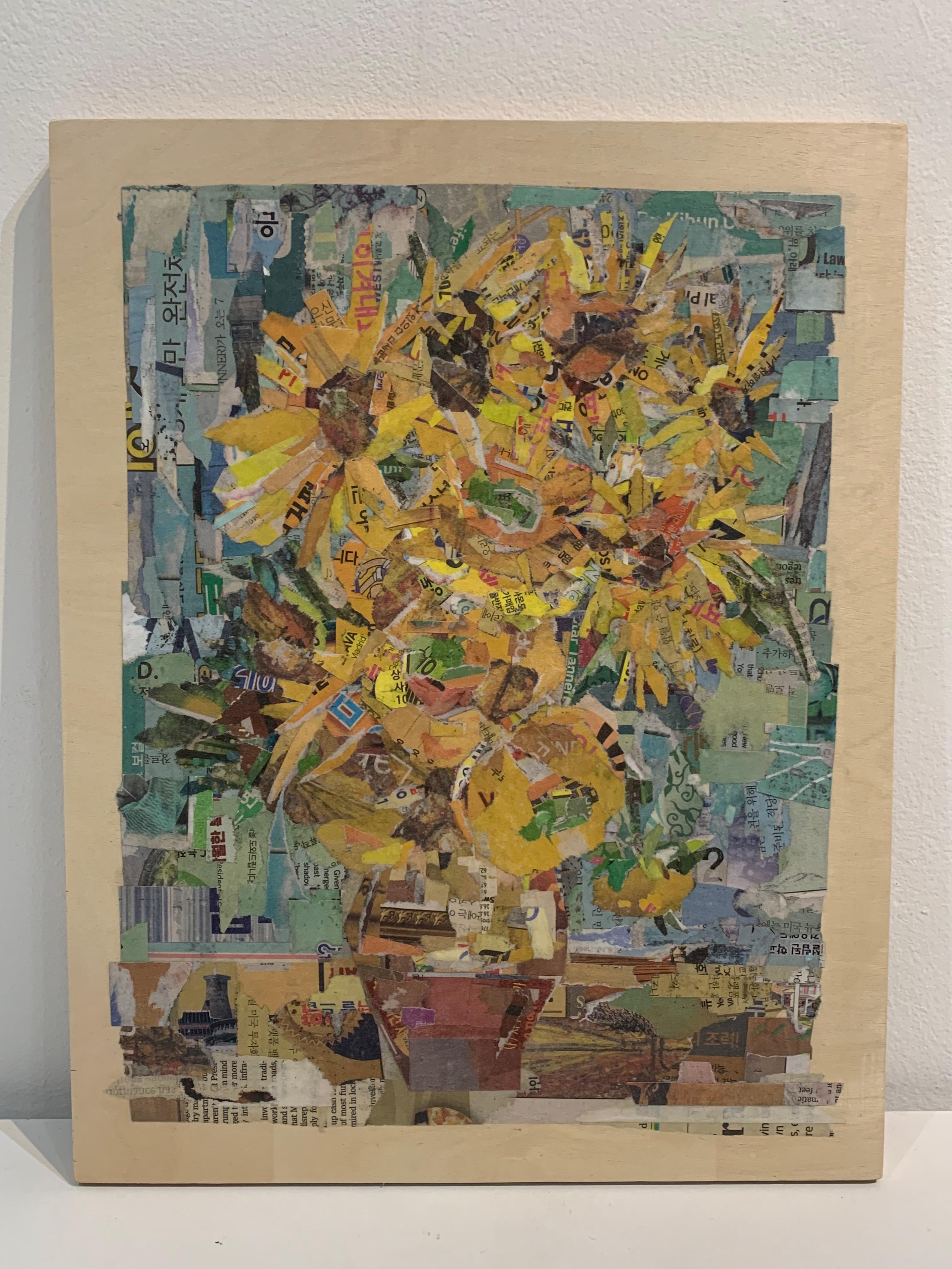 The Sunflower - Contemporain Painting par Yeji Moon