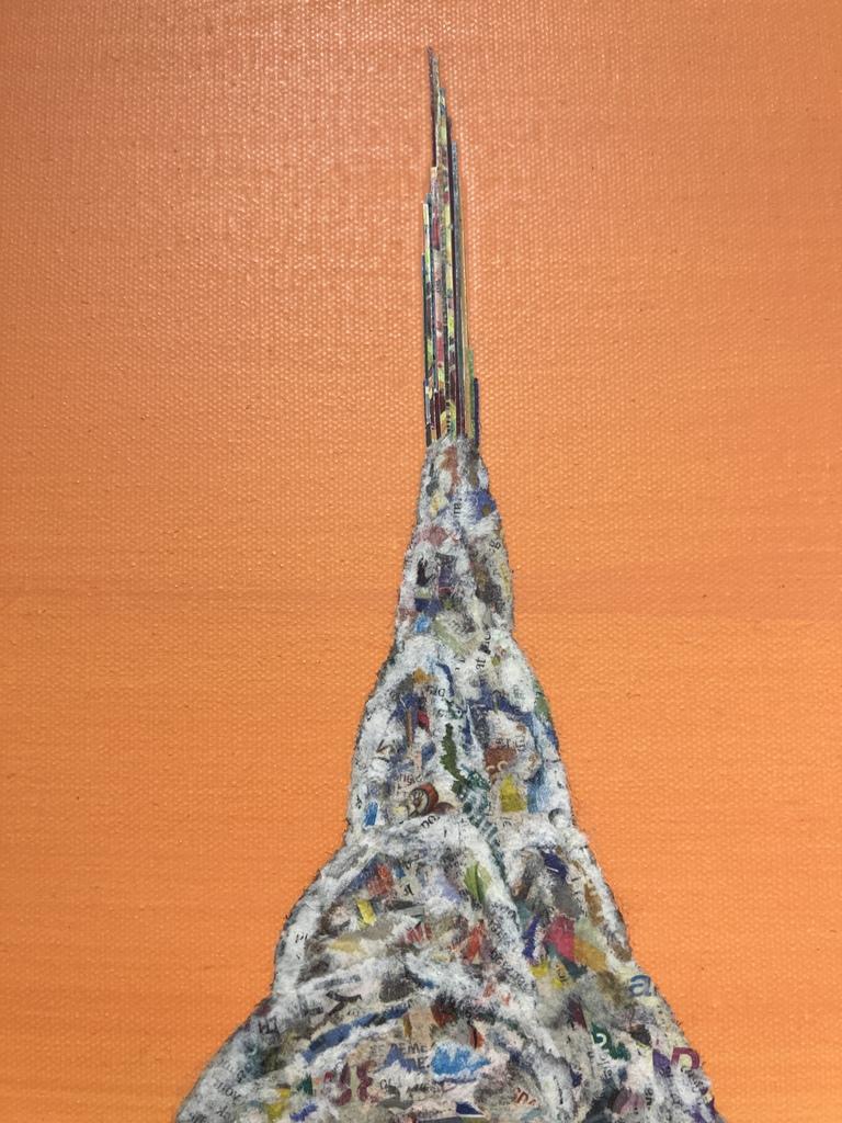 Chrysler Building at Sunset - Modern Mixed Media Art by Yeji Moon