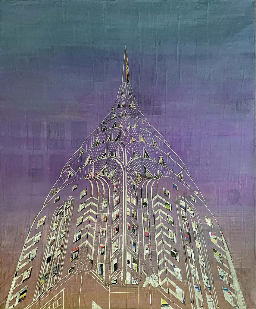 Chrysler Building at Sunset - Mixed Media Art by Yeji Moon
