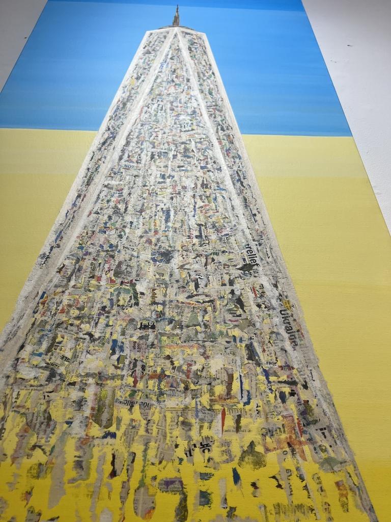 Freedom Tower - Modern Painting by Yeji Moon