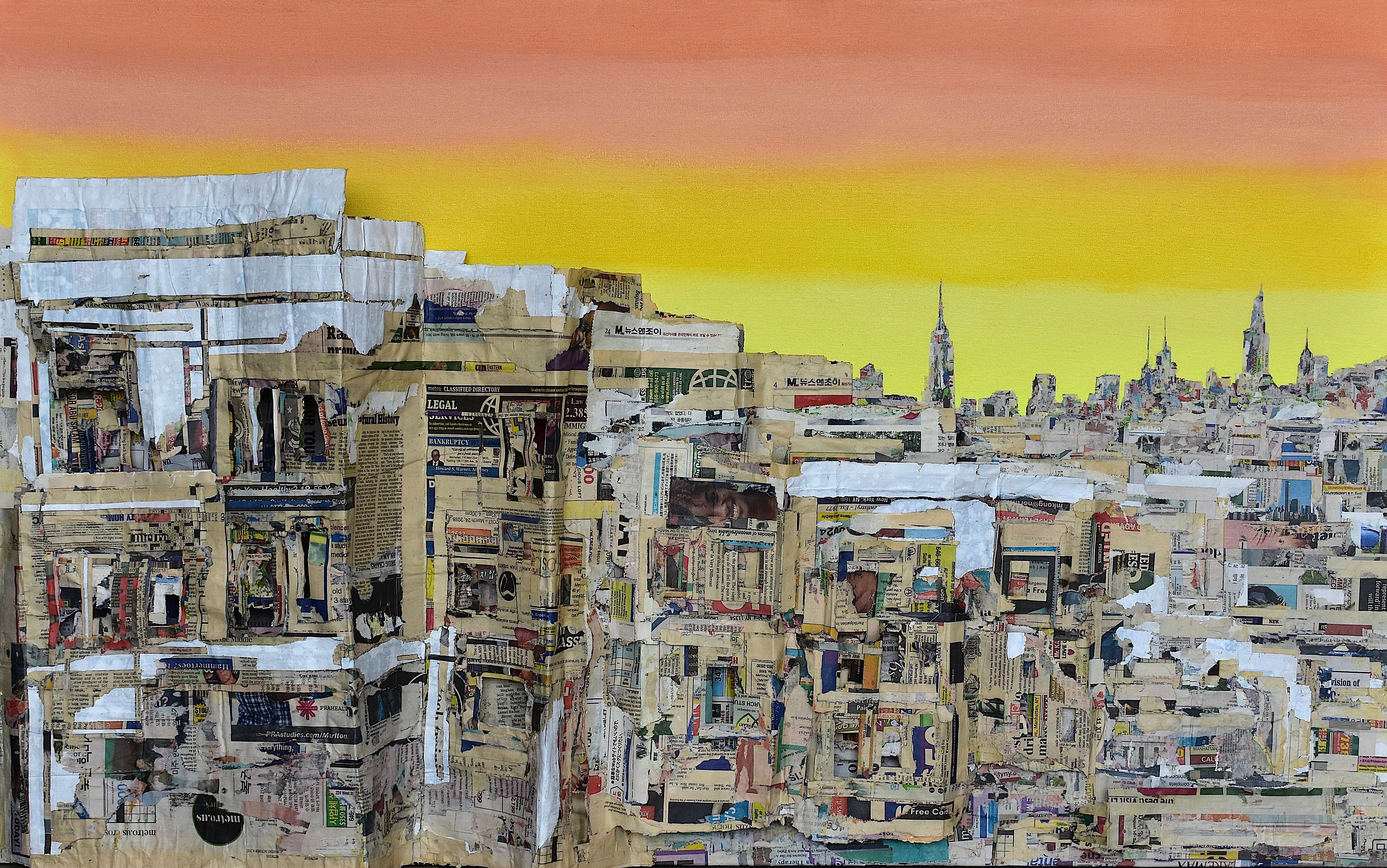 The City View from Brooklyn - Mixed Media Art by Yeji Moon