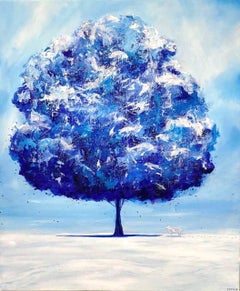 Korean Contemporary Art by Yeju Kwon - A Tree of White Tiger