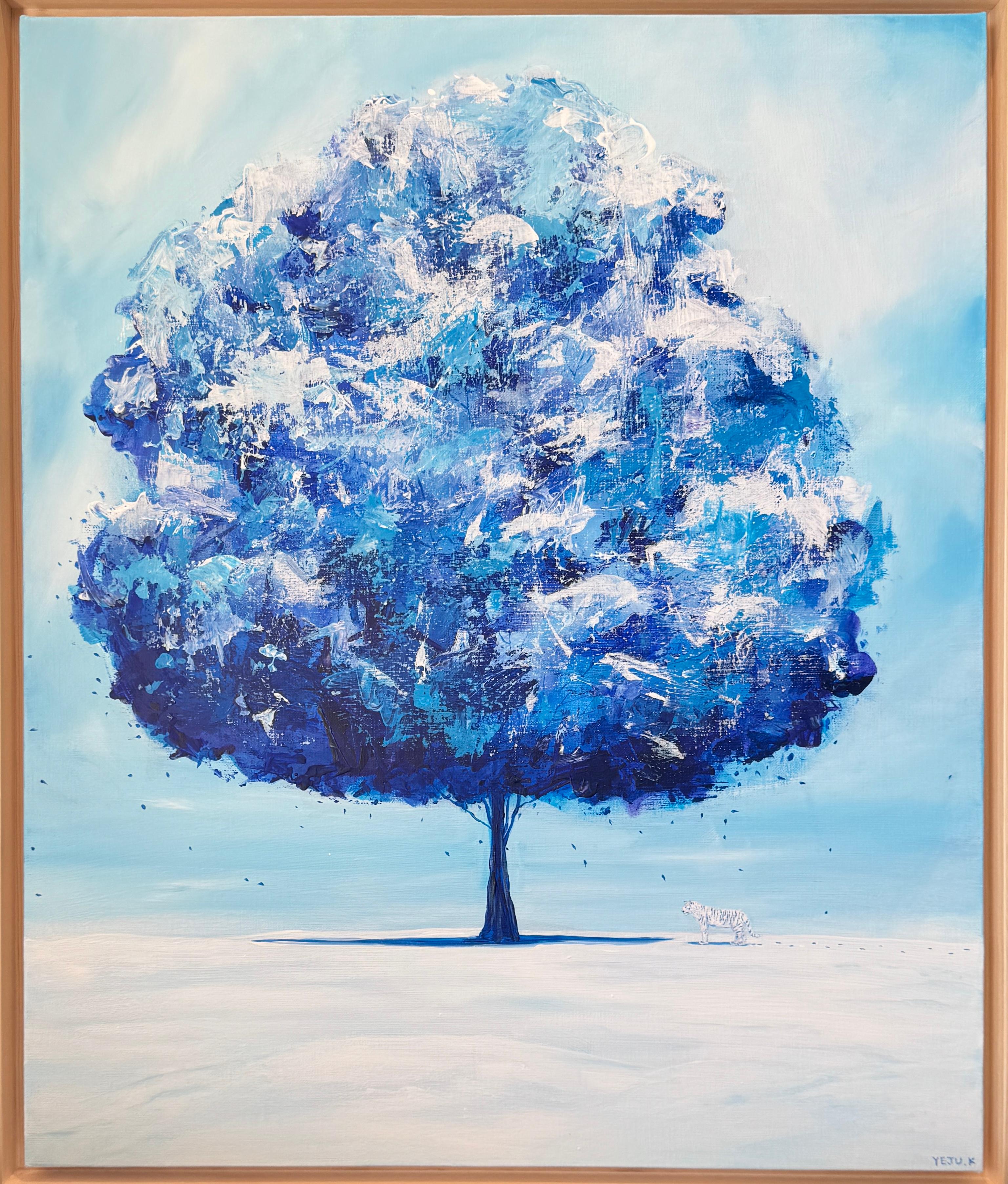 Korean Contemporary Art by Yeju Kwon - A Tree of White Tiger For Sale 2