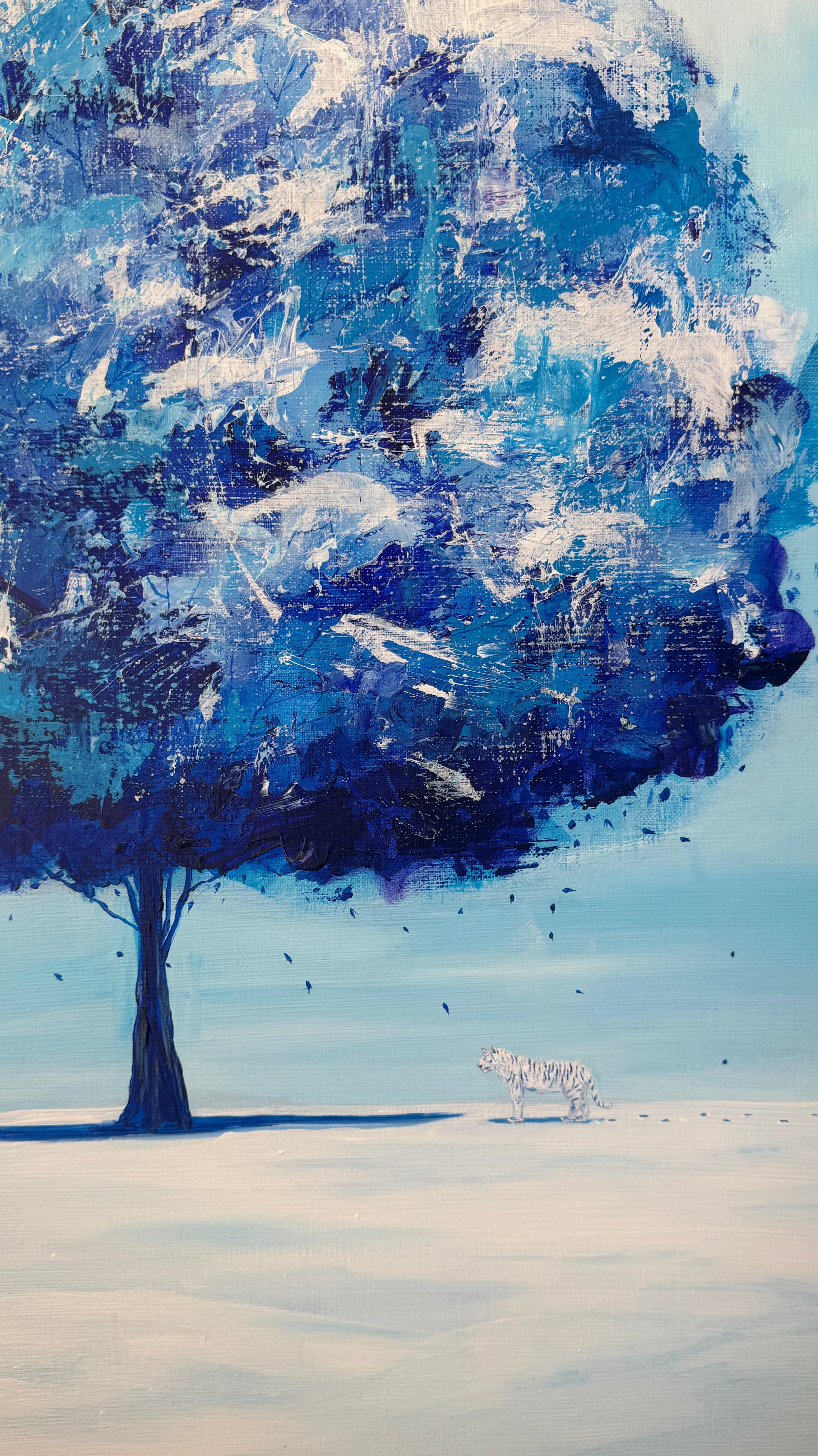 Korean Contemporary Art by Yeju Kwon - A Tree of White Tiger For Sale 3