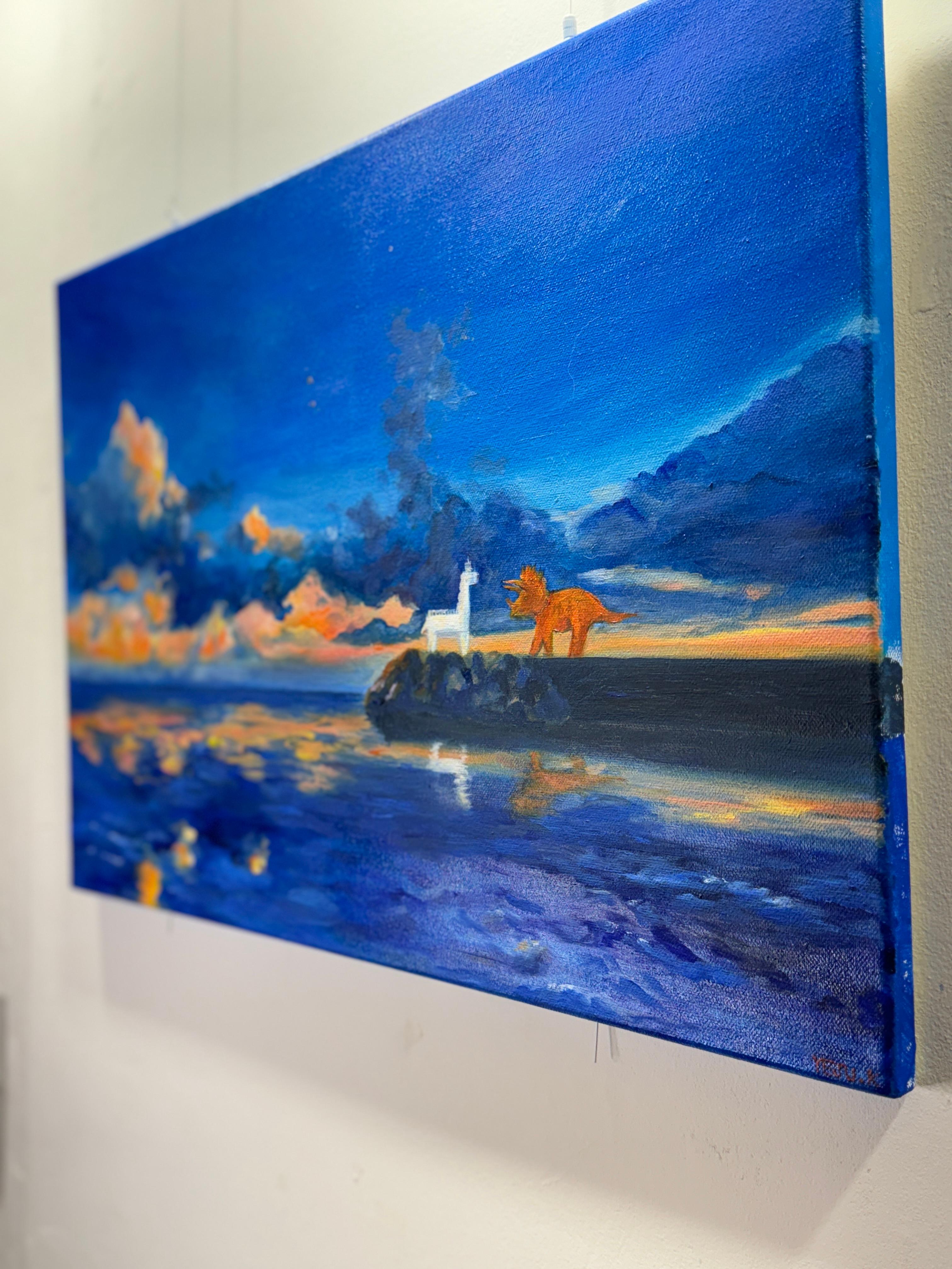 Korean Contemporary Art by Yeju Kwon - Dinosaur of Jeju Island For Sale 2