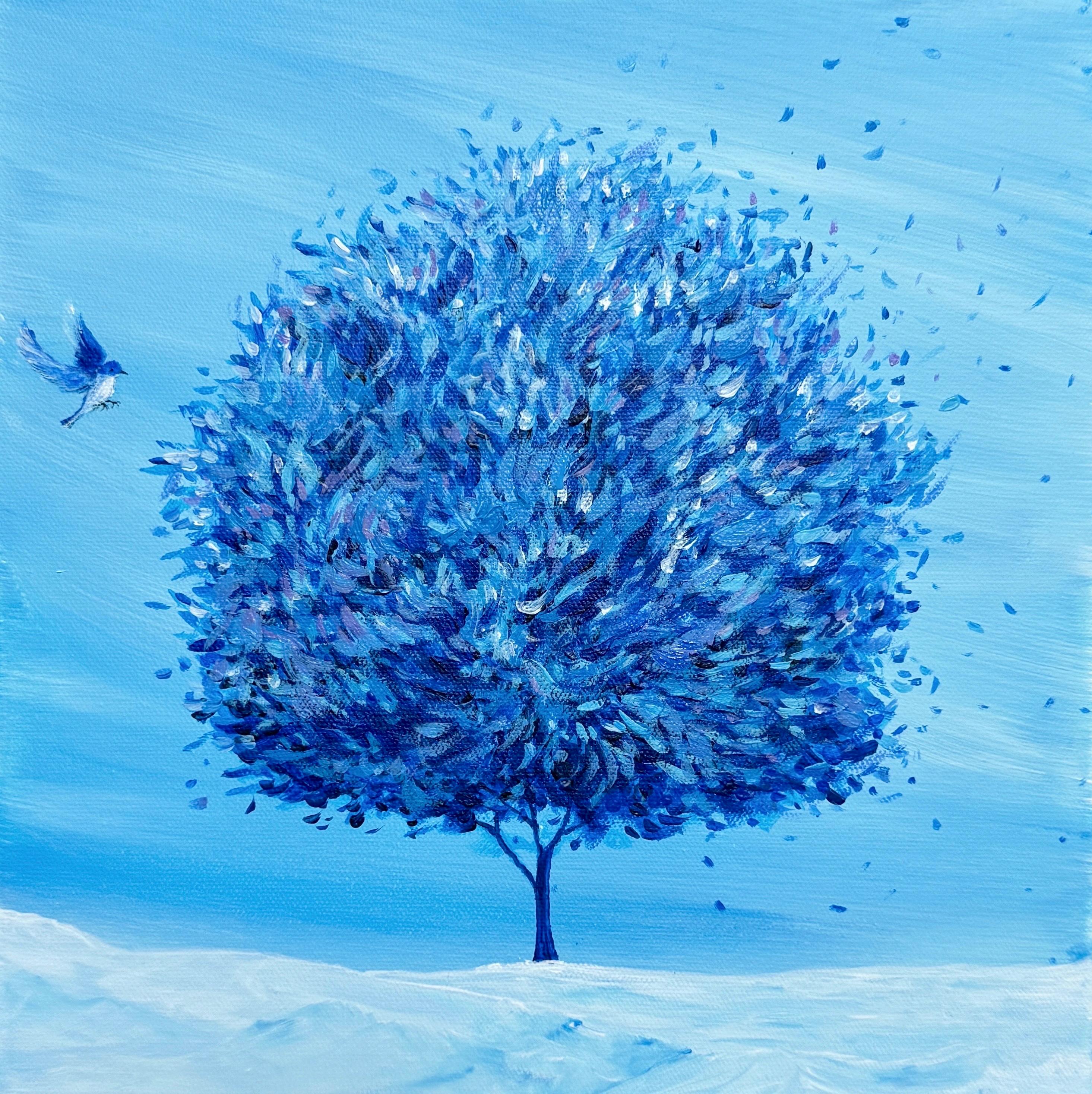 Korean Contemporary Art by Yeju Kwon - Great Hope from a Blue Bird