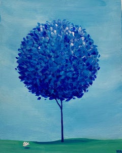 Korean Contemporary Art by Yeju Kwon - Hydragea and Excited Puppy