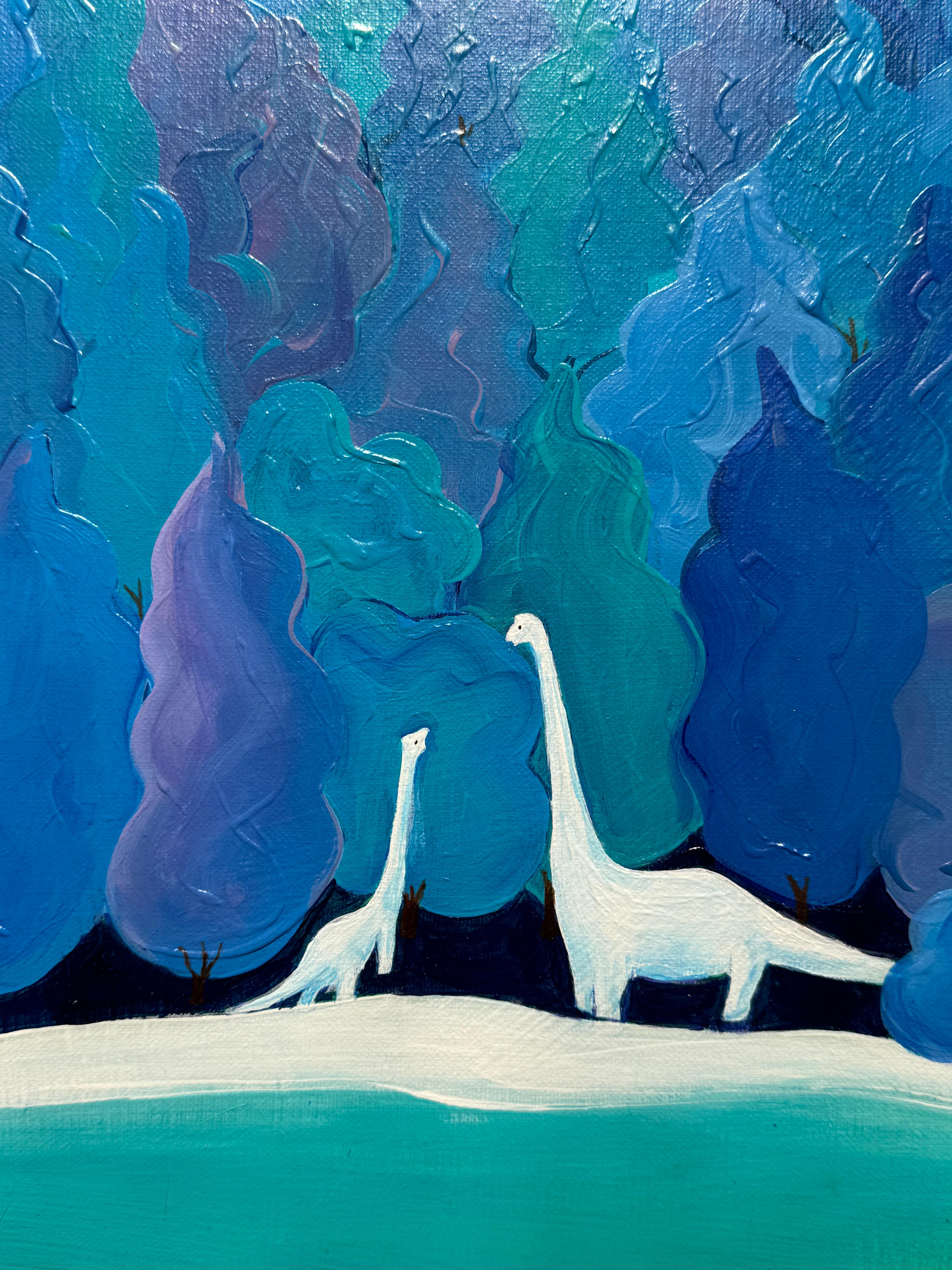Korean Contemporary Art by Yeju Kwon - Memories of Forest Dinosaur For Sale 4