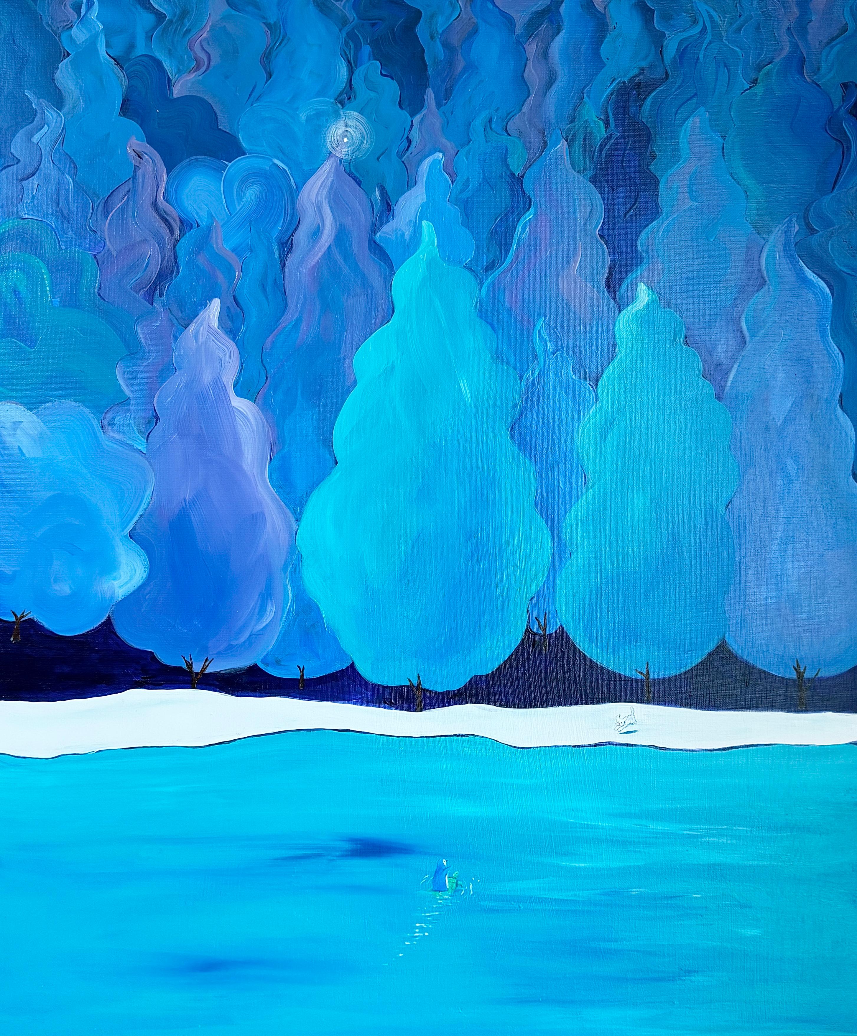 Korean Contemporary Art by Yeju Kwon - Memories of Forest Dog, Penguin and Turtl For Sale 3