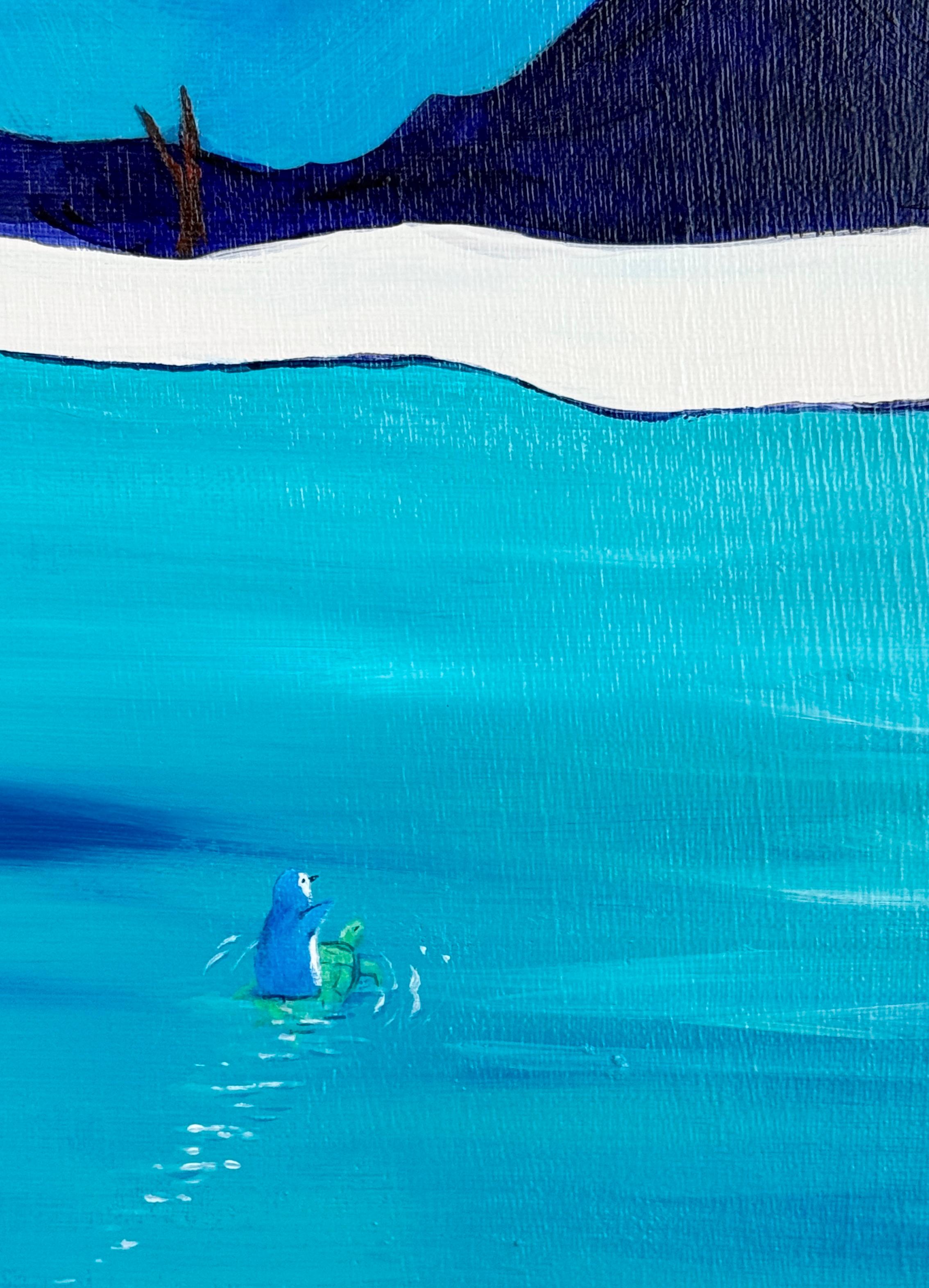 Korean Contemporary Art by Yeju Kwon - Memories of Forest Dog, Penguin and Turtl For Sale 7