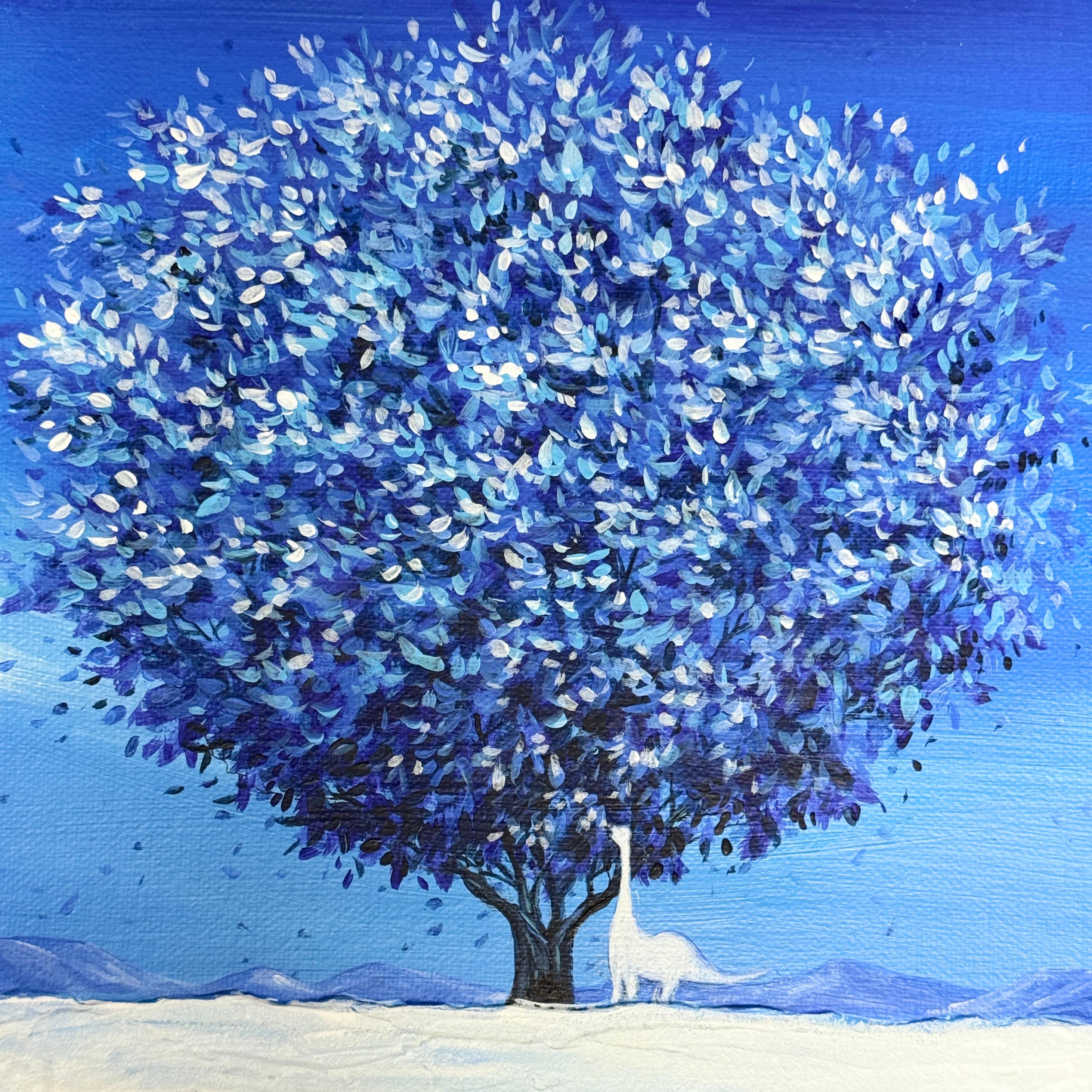 Art contemporain coréen de Yeju Kwon - Mémoires de l'arbre : Dinosaure blanc