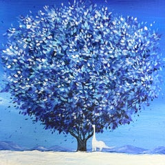 Art contemporain coréen de Yeju Kwon - Mémoires de l'arbre : Dinosaure blanc