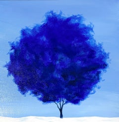 Koreanische zeitgenössische Kunst von Yeju Kwon - Memory of the Tree, Blue Wind