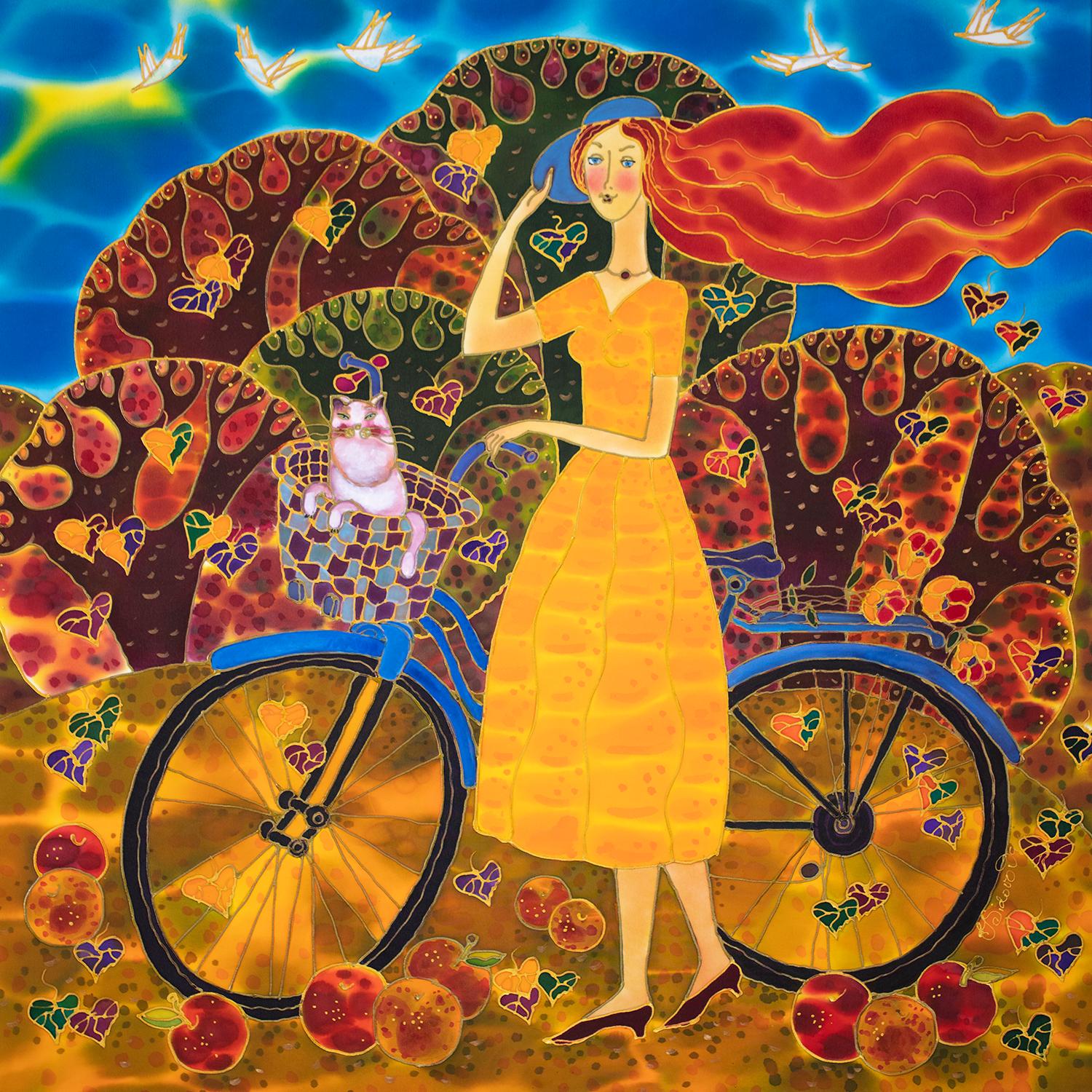 Basket of Joy, Original Painting - Mixed Media Art by Yelena Sidorova